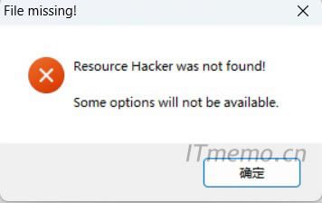 Resource Hacker was not found취