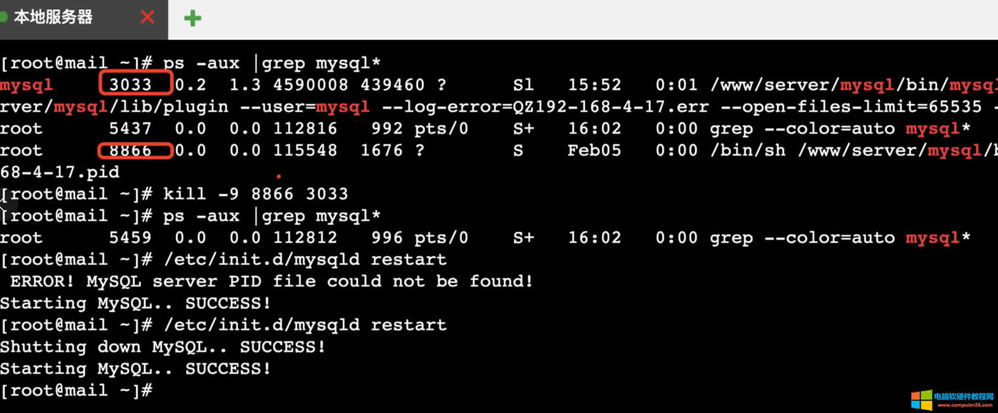 ݿⱨERROR! MySQL server PID file could not be found!