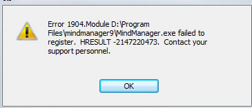 װCAD/mindmanagerError 1904.ModuleĽ