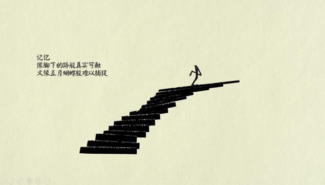描绘艺术衔接创意动画情景剧Memory主题ppt模板,主题模板 - 本站