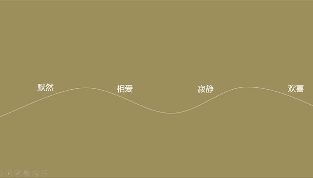 优美背景音乐美女念诗《见与不见》动态ppt模板,主题模板 - 本站