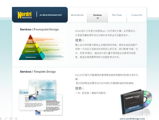 Nordri DesignƷweb2.0ҳPPTģ