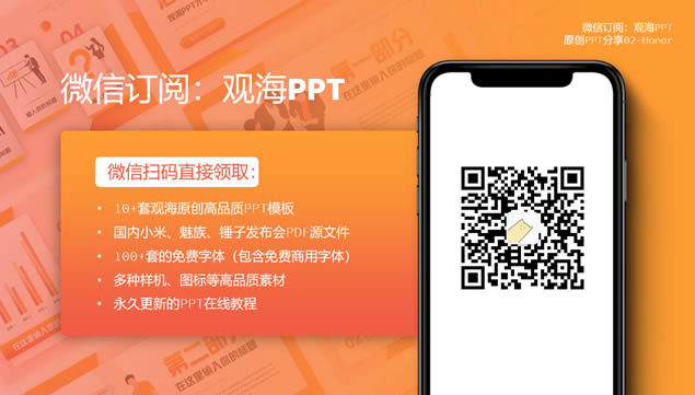 卡片式UI风商务工作总结报告ppt模板(观海PPT出品)