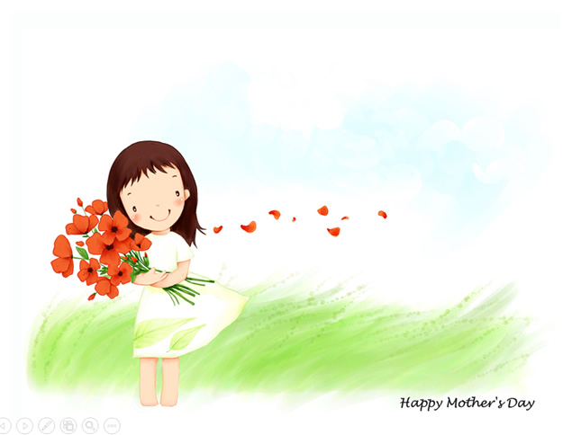 Happy mother&#039;s Day ͨĸ׽pptģ,ģ - վ