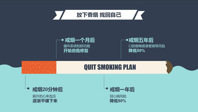 中国人的控烟态度吸烟现状调查报告ppt模板,主题模板 - 本站