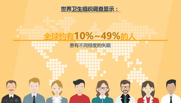 近6亿中国人失眠,昨晚你也在数绵羊吗?——睡眠质量报告ppt模板,主题模板 - 本站