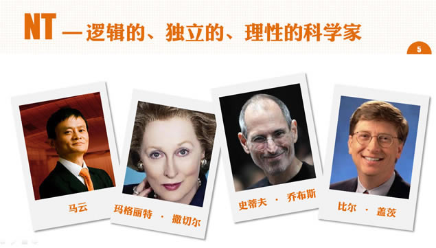 MBTI之性格放大镜(NT)——课程培训ppt模板,商务模板 - 本站
