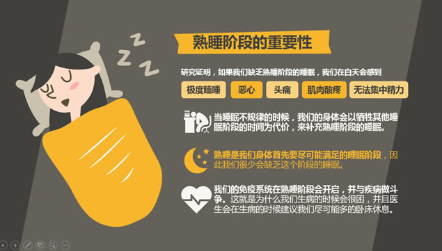 晚睡真的影响健康吗?iSlide演示设计ppt模板,主题模板 - 本站