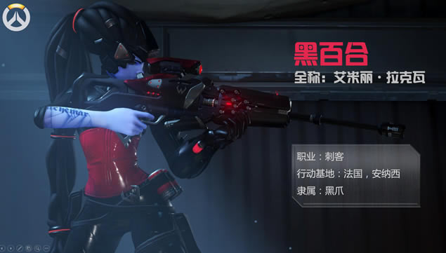 暴雪首款团队射击游戏《守望先锋》角色介绍ppt模板,主题模板 - 本站