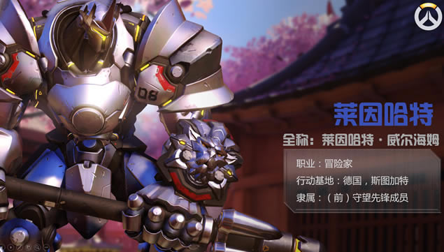 暴雪首款团队射击游戏《守望先锋》角色介绍ppt模板,主题模板 - 本站