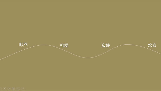 优美背景音乐美女念诗《见与不见》动态ppt模板,主题模板 - 本站