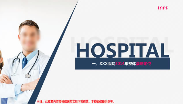 适合医疗机构 医院经营战略规划报告ppt模板,主题模板 - 本站