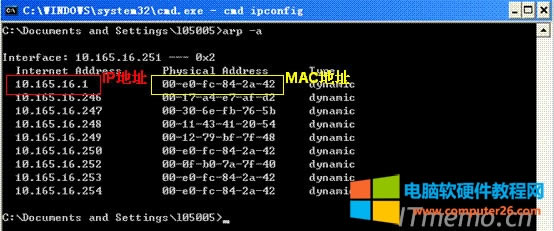 PַMACַӦARPǸPCͨARPЭɵġPCҪ10.165.16.1ͨʱҵصMACַӶȷķͳȥ