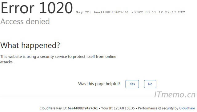ҳʾError 1020ԭͽ