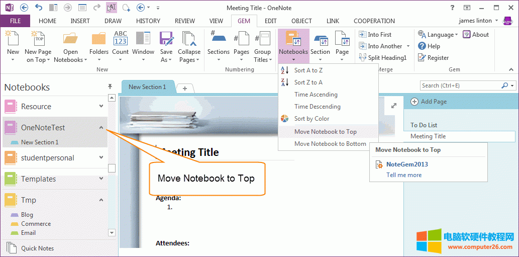 ƶ OneNote ʼǱ