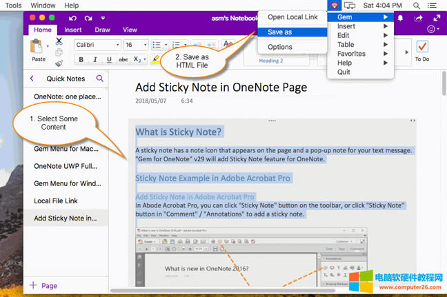 һ Mac OneNote ѡ