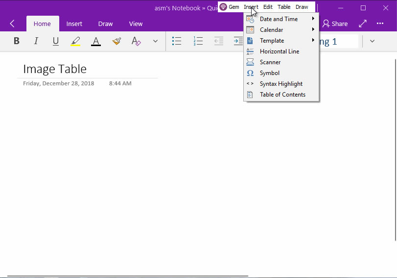ʹ䱦˵ṩ“ͼƬ”ܣӲѡȡͼƬԱķʽͼƬ OneNote for Windows 10 