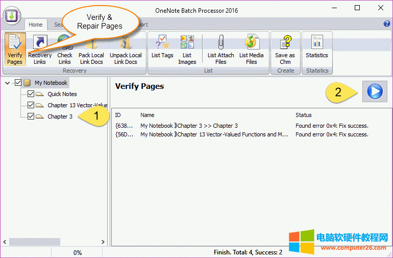 ʹ OneNote Batch ԱʼǱҳм޸