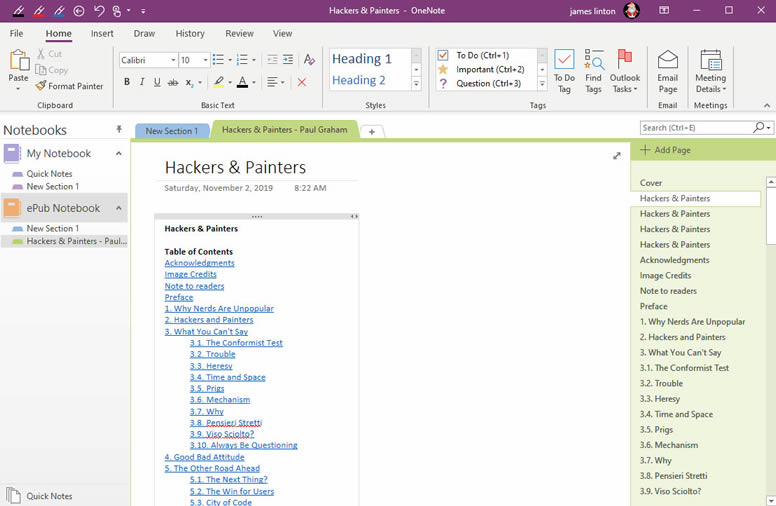 ʹ OneNote  OneNote һתһ ePub 