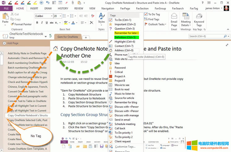 OneNote ԭʼ޷ҳбʾ 