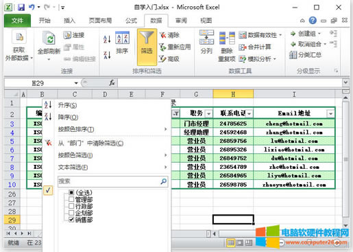 ExcelɸѡExcel 2010еɸѡʹ÷1
