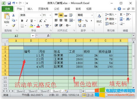 ExcelѡеԪExcel 2010ѡеԪ1