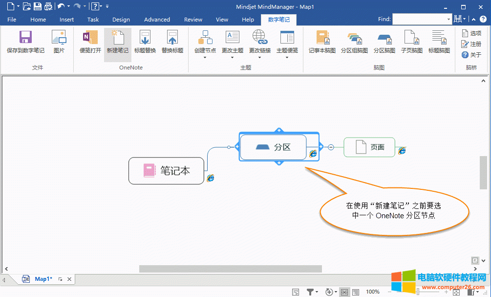  MindManager ﴴ OneNote ҳ