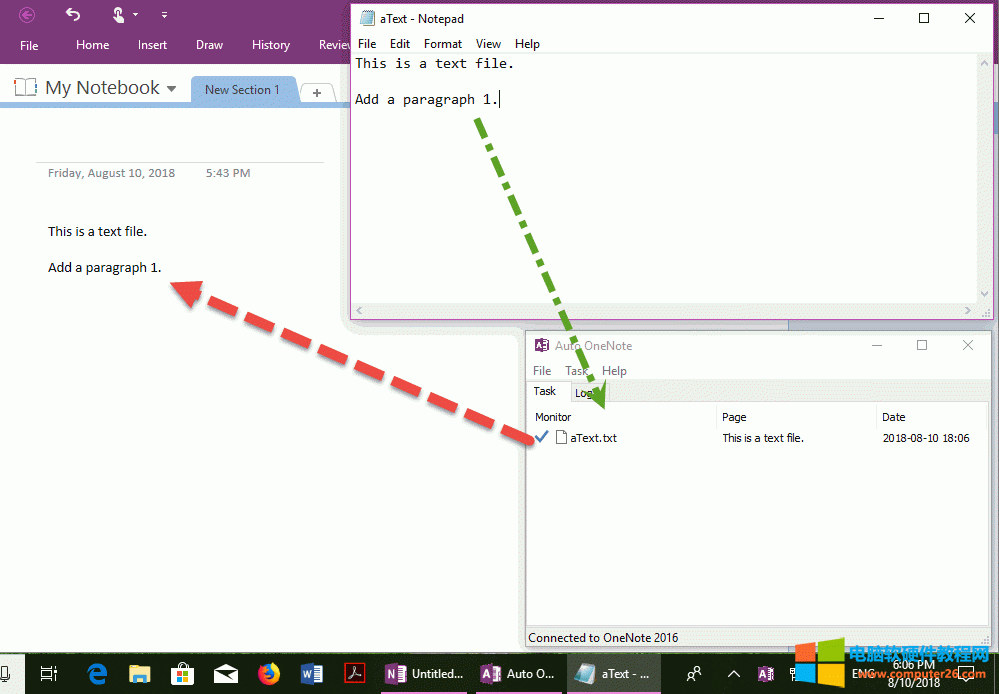 ͬˢıļݵ OneNote ҳ