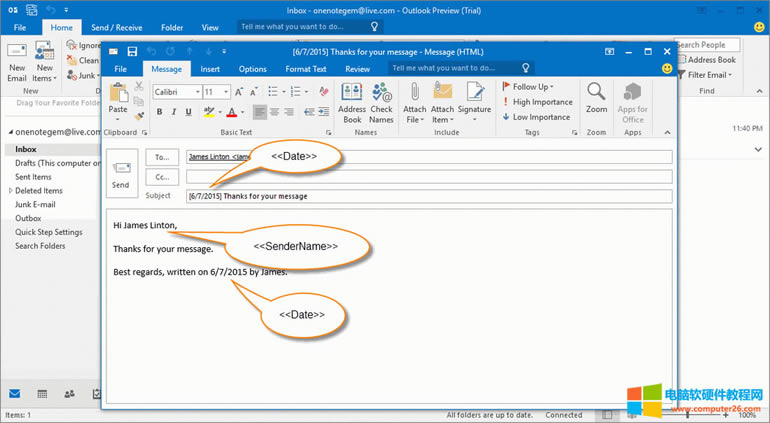 OneNote ģ Outlook ʼ