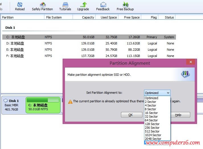 win8.1ϵͳӲ4K֮ƷAOMEI Partition Assistant
