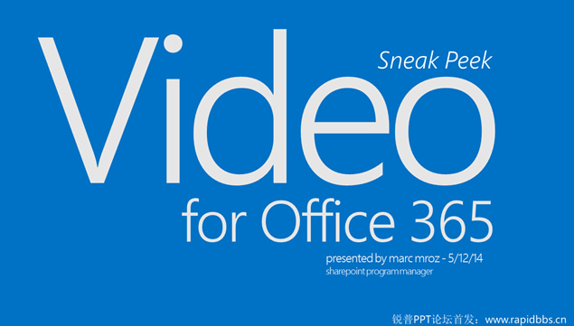 Video for office 365 ΢ܛٷ2014ɫKƽL(fng)PPTģ